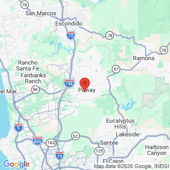 Map to Oak Tree Dental office in Poway, CA