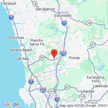 Map to The Dental Orchid office in San Diego, CA