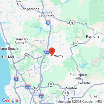Map to Suhir Aswad DDS office in Poway, CA