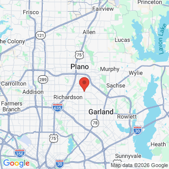 Map to Evercare Dental office in Richardson, TX
