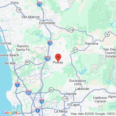 Map to  office in Poway, CA