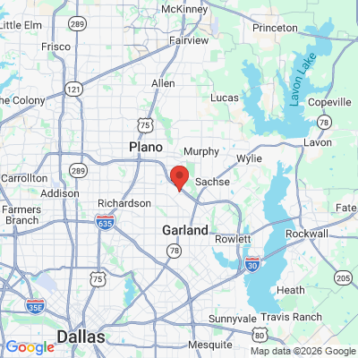 Map to  office in Garland, TX