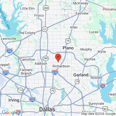 Map to  office in Richardson, TX