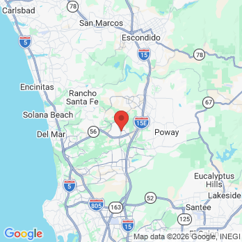 Map to Carmel Mountain Dental Care office in San Diego, CA