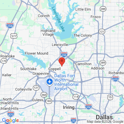 Map to  office in Coppell, TX
