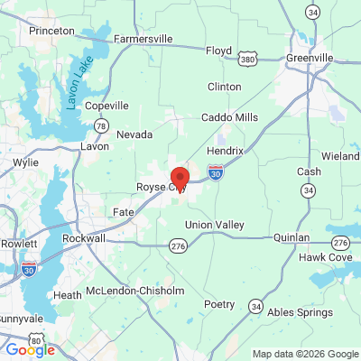 Map to  office in Royse City, TX