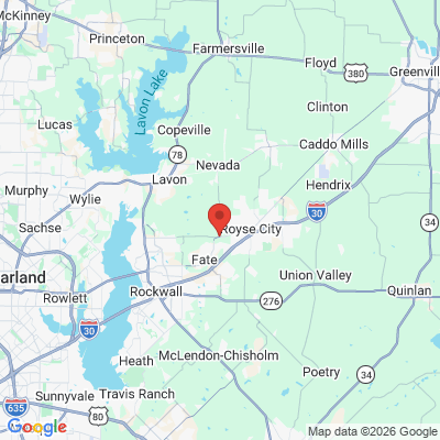 Map to  office in Royse City, TX
