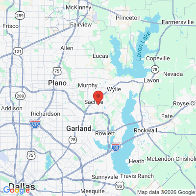 Map to  office in Sachse, TX