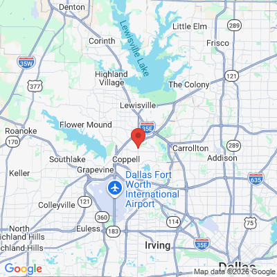 Map to  office in Coppell, TX