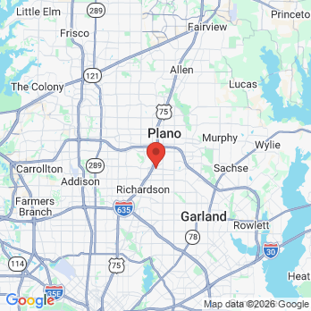 Map to jack bodie dds office in Richardson, TX