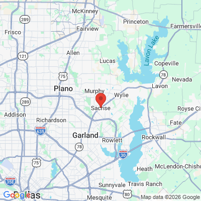Map to  office in Sachse, TX