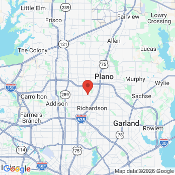 Map to Smile Blvd Dental office in Richardson, TX