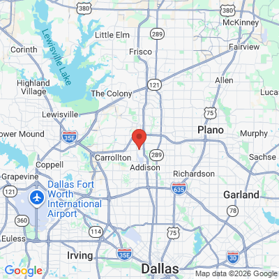 Map to  office in Dallas, TX