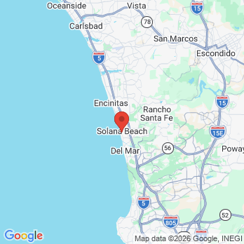 Map to Solana Endodontics office in Solana Beach, CA