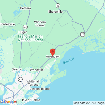 Map to  office in Awendaw, SC