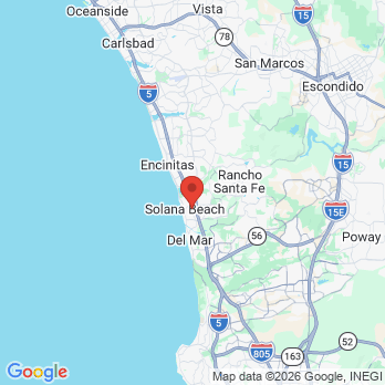 Map to Solana Beach Smiles office in Solana Beach, CA