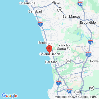 Map to Alexander Erwin, DDS office in Solana Beach, CA