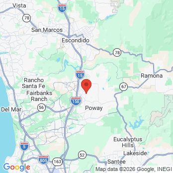 Map to McKinney Family Dentistry - Dr. Chris McKinney, DDS office in Poway, CA
