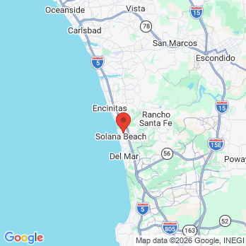 Map to John F Griffing DDS office in Solana Beach, CA