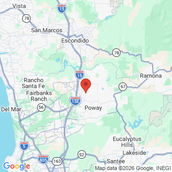 Map to Poway Dental Arts/ Peter A. Rich, D.M.D.  office in Poway, CA