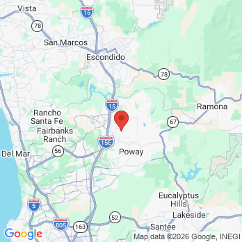 Map to Alireza Khansari DDS, MSD Inc. office in Poway, CA