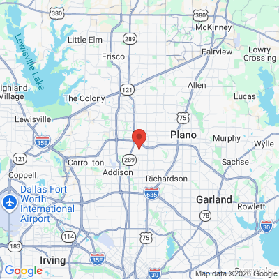 Map to  office in Dallas, TX