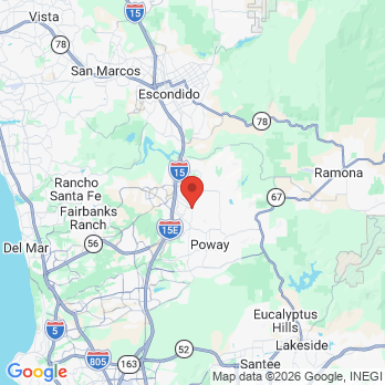 Map to Pomerado Family Dental office in Poway, CA
