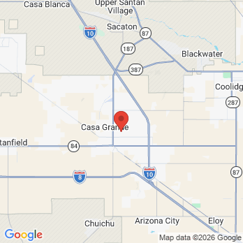 Map to Drew Dentistry office in Casa Grande, AZ