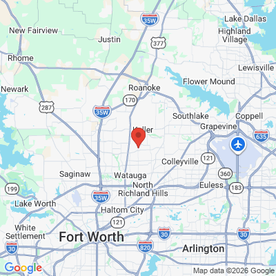 Map to  office in Keller, TX