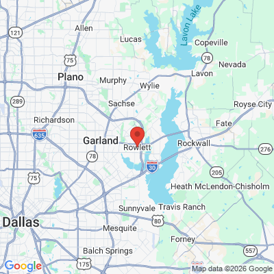 Map to  office in Rowlett, TX