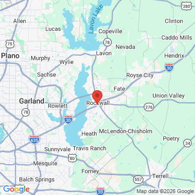 Map to  office in Rockwall, TX