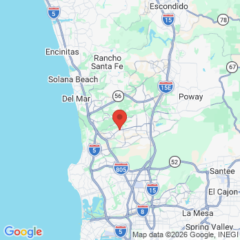 Map to San Diego Dental Studio office in San Diego, CA