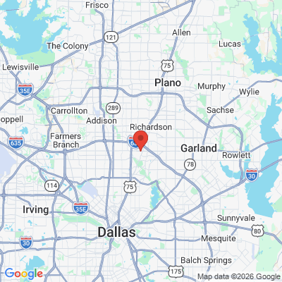 Map to  office in Dallas, TX
