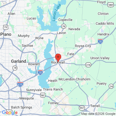 Map to  office in Rockwall, TX