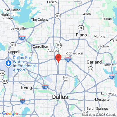 Map to  office in Dallas, TX