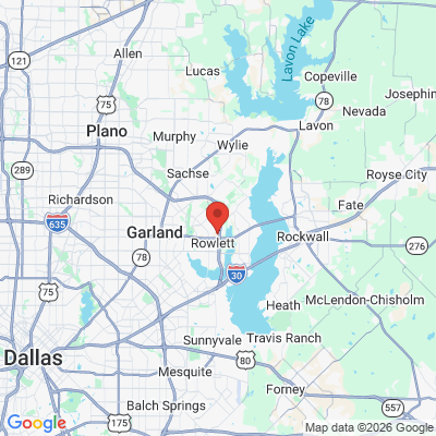 Map to  office in Rowlett, TX