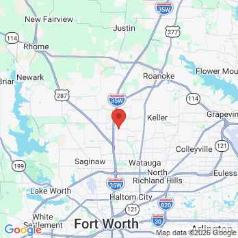 Map to EQ Dental office in Keller, TX