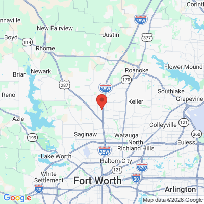 Map to  office in Fort Worth, TX