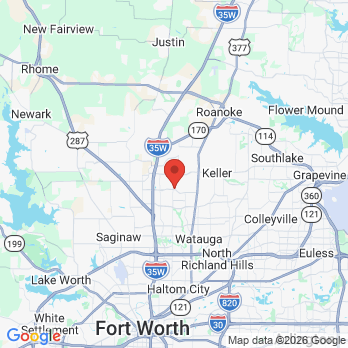 Map to Vosh Dental  office in Fort Worth, TX