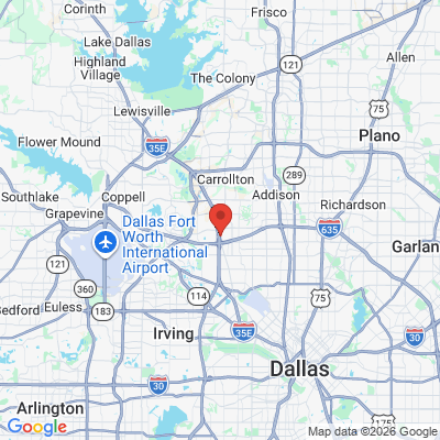 Map to  office in Dallas, TX