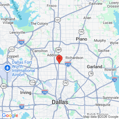 Map to  office in Dallas, TX