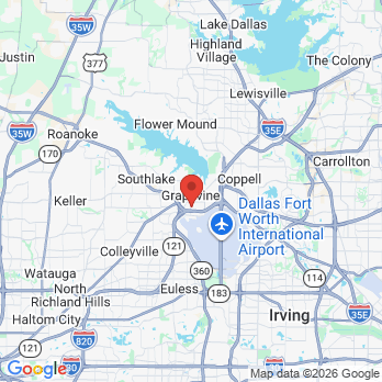 Map to Dr. Richard Luczak office in Grapevine, TX