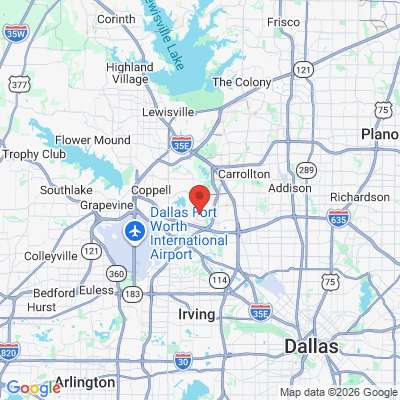 Map to  office in Irving, TX