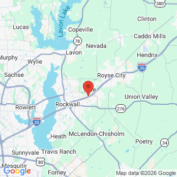 Map to Richard L. Lepard DDS office in Rockwall, TX