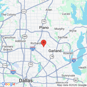 Map to shifa dental office in Garland, TX