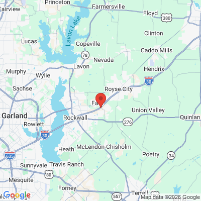 Map to  office in Fate, TX