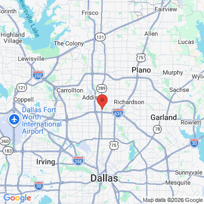 Map to  office in Dallas, TX