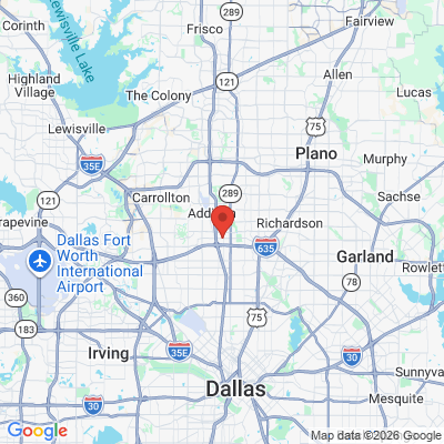 Map to  office in Dallas, TX