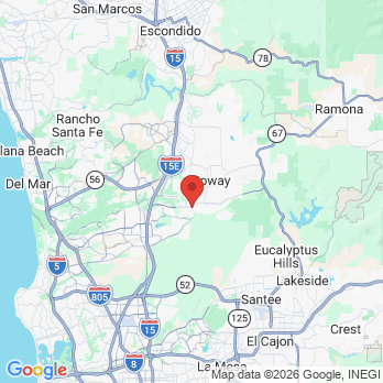 Map to Jinhyun Cho DDS office in Poway, CA
