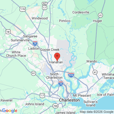 Map to  office in Hanahan, SC